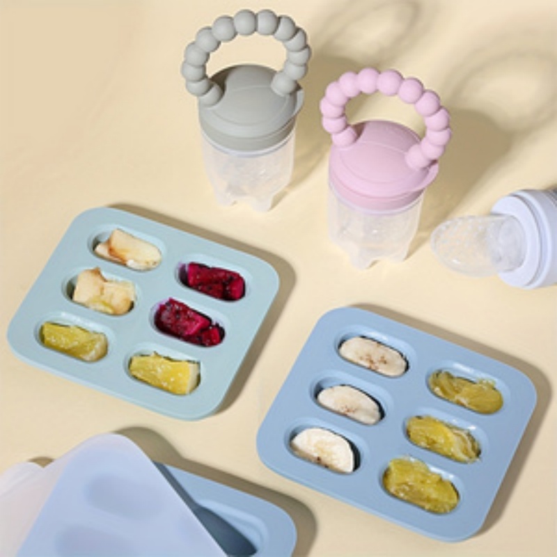 Baby Food Tray - 2pcs/set Baby Feeding Set: Fruit Feeder