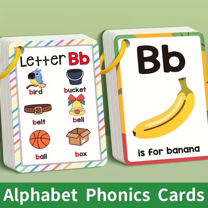 Baby Food Chart - Alphabet Phonics Flash Cards for Toddlers