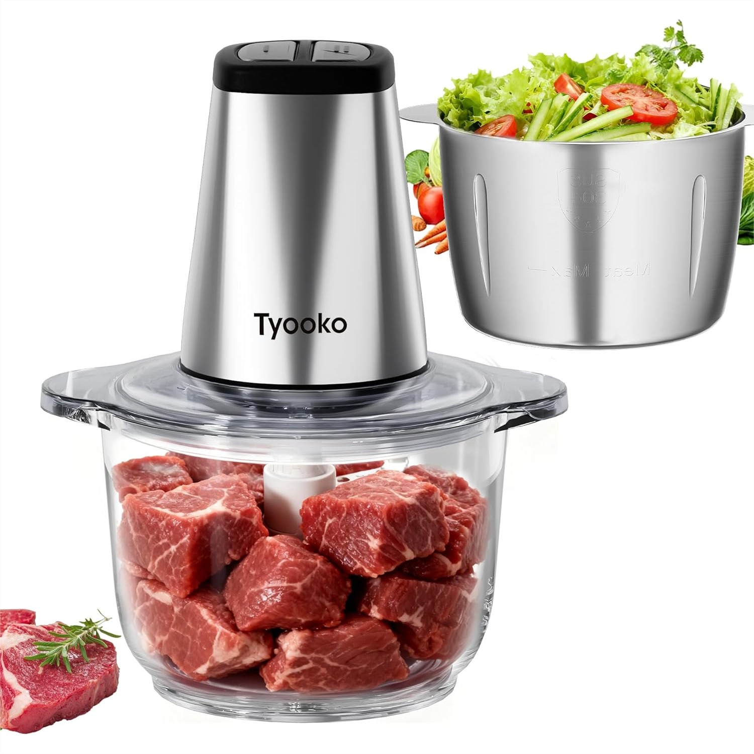 Baby Food Meat - Electric Food Chopper Vegetable Meat Grinder,