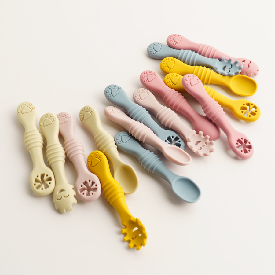 Baby Food Utensils - New Mother-kids 3PCS Baby Silicone Spoons