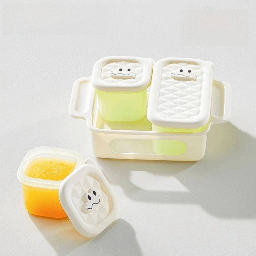 Baby Food Tray - 3/4/6 Grid Design Baby Food Freezer