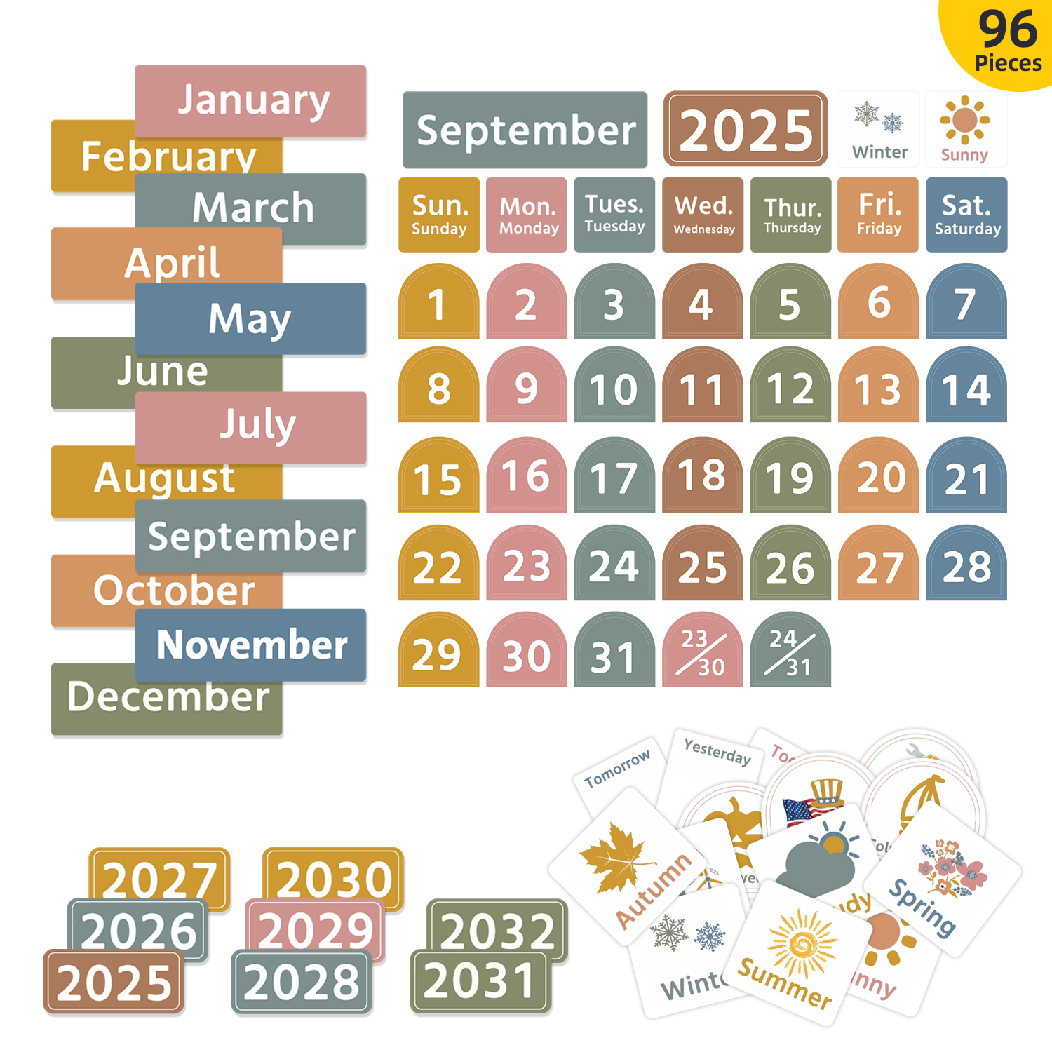 Large Classroom Calendar Pocke - Baby Food Chart avis et prix