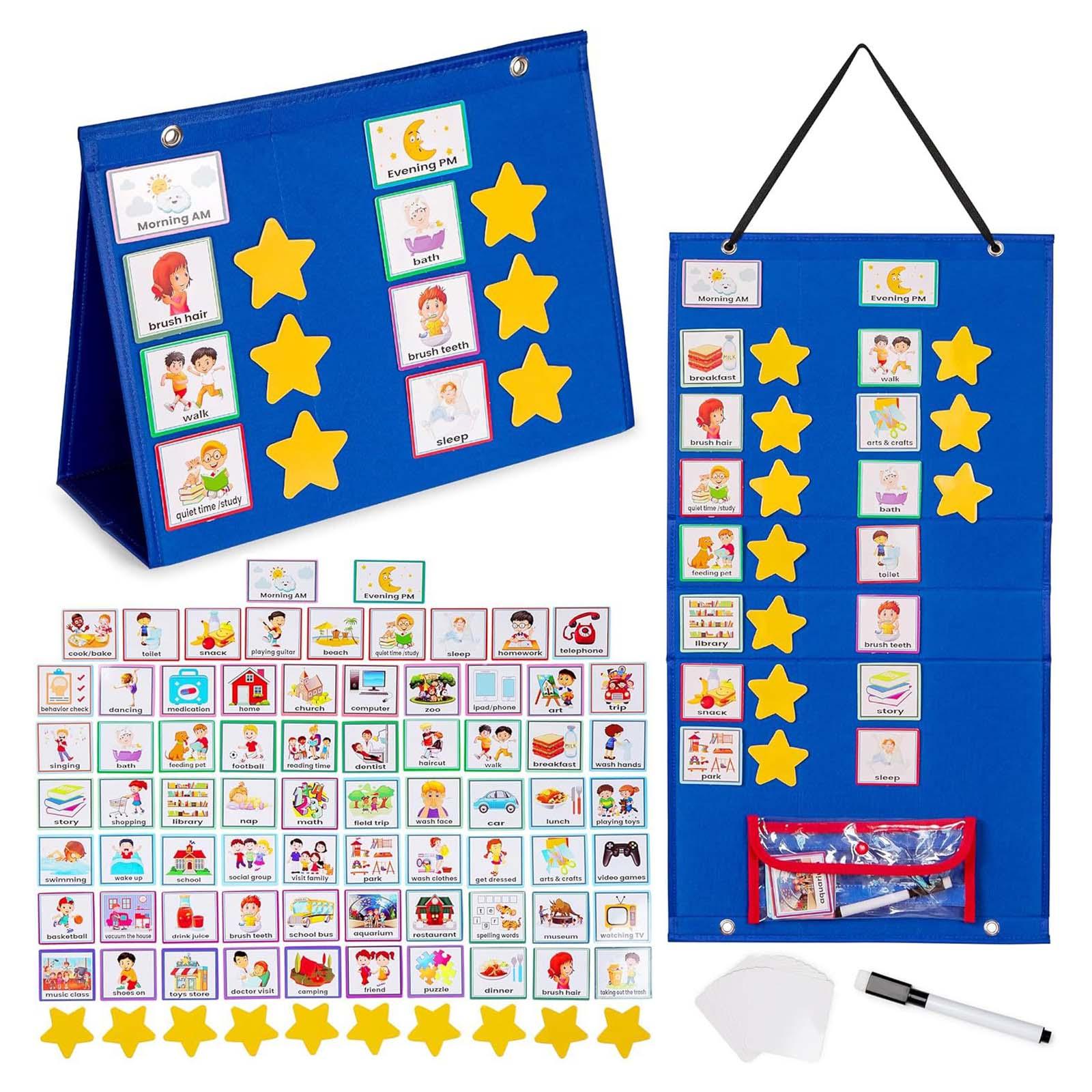 Kids Visual Schedule Calendar  - Baby Food Chart avis et prix