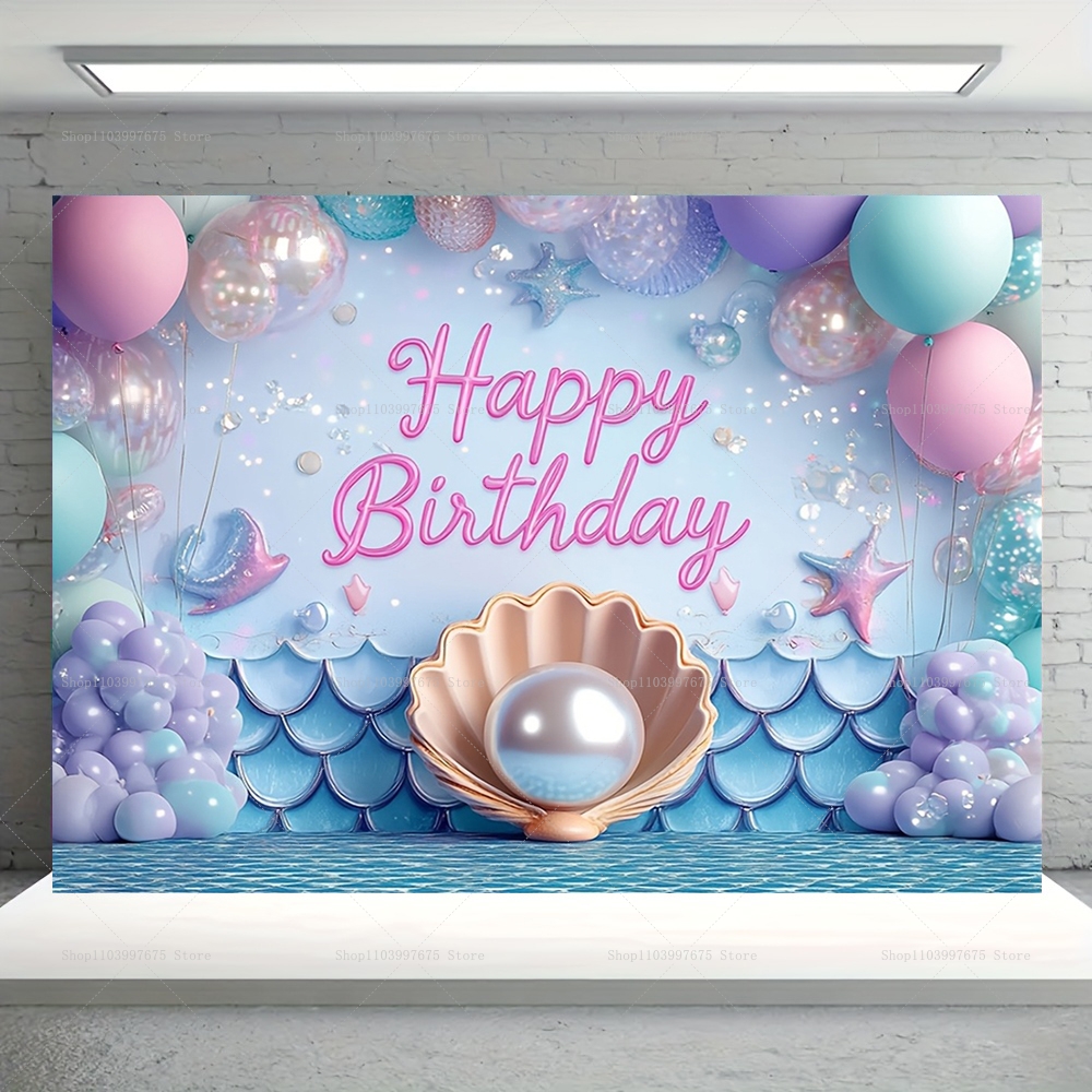 Mermaid Party Backdrops Childr - Baby Food Recipes avis et prix