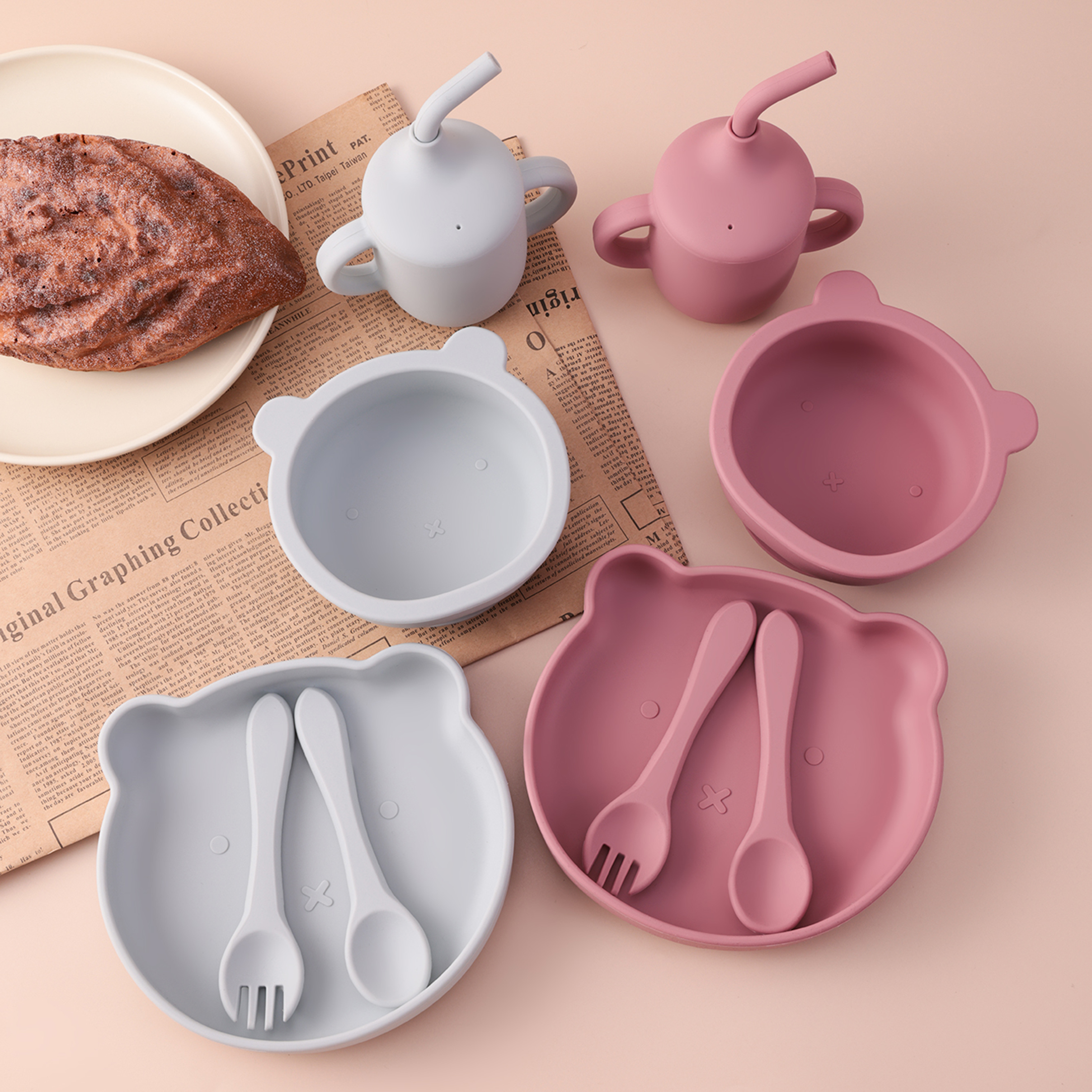Color Kids 5PCS Silicone Feedi - Baby Food Tray avis et prix