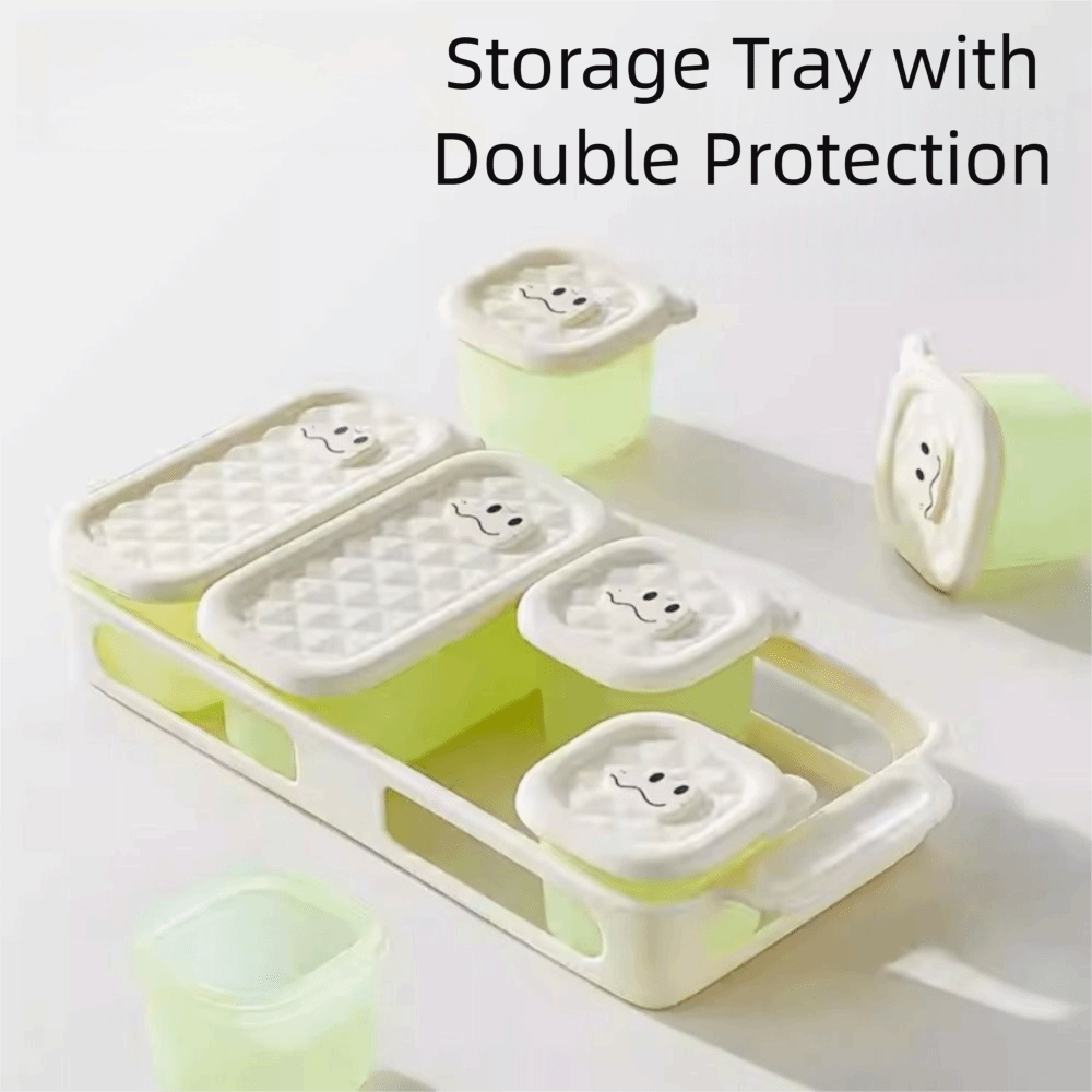 3/4/6 Grid Design Baby Food Fr - Baby Food Tray avis et prix