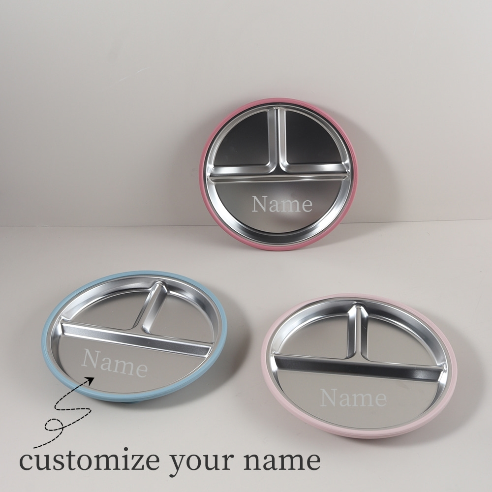 Custom Name divided plate tabl - Baby Food Chart avis et prix