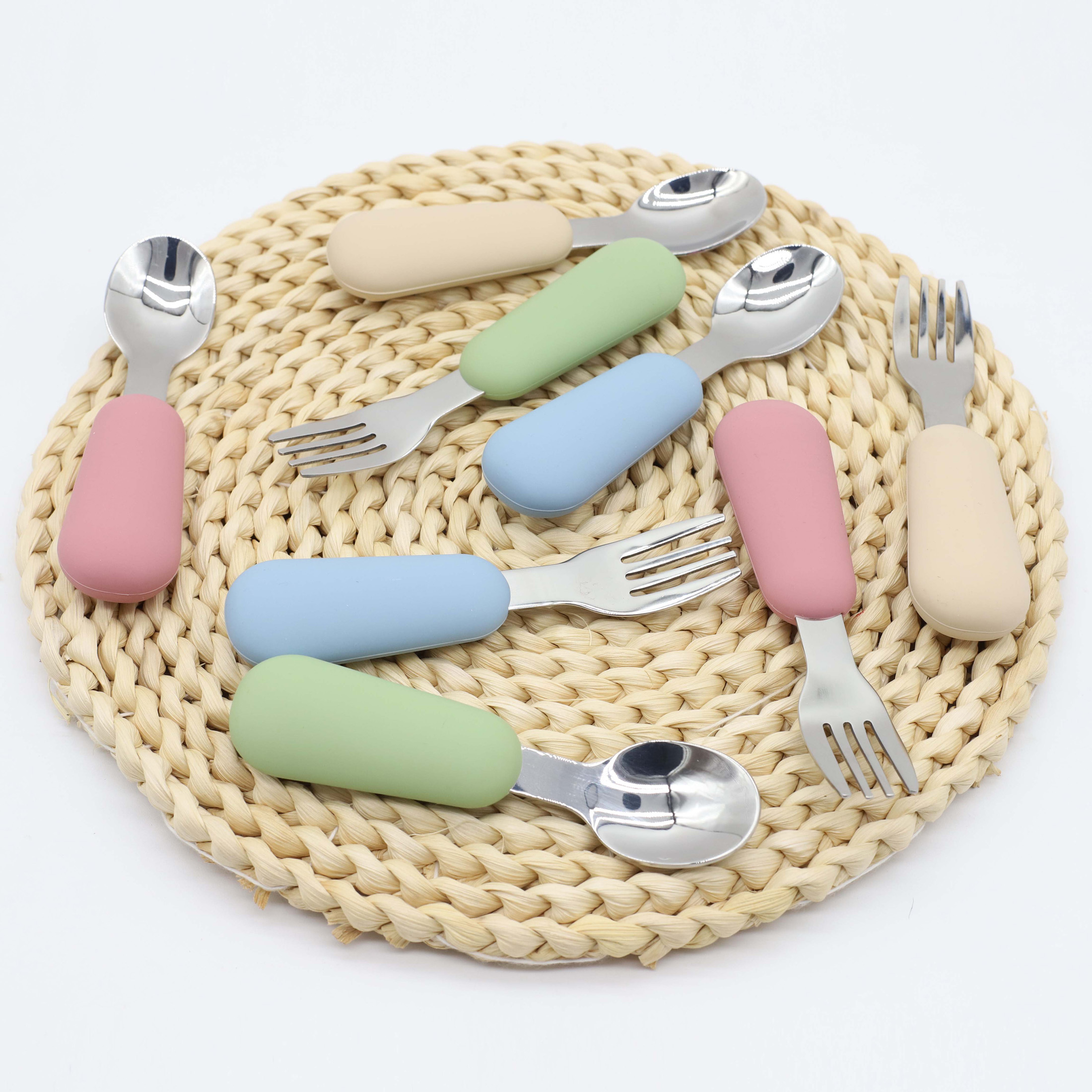 Silicone stainless steel spoon - Baby Food Utensils avis et prix