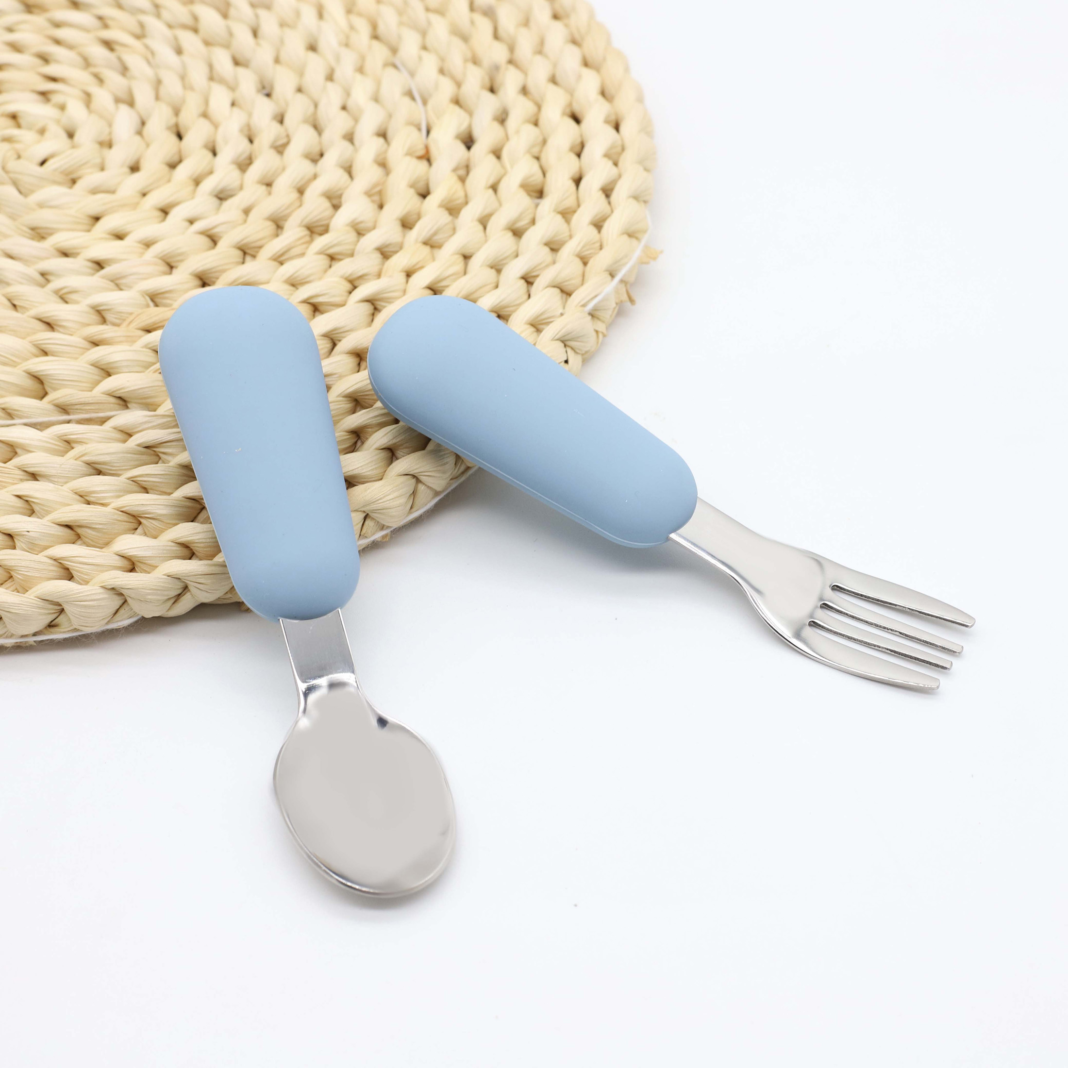 Silicone stainless steel spoon - Baby Food Utensils avis et prix