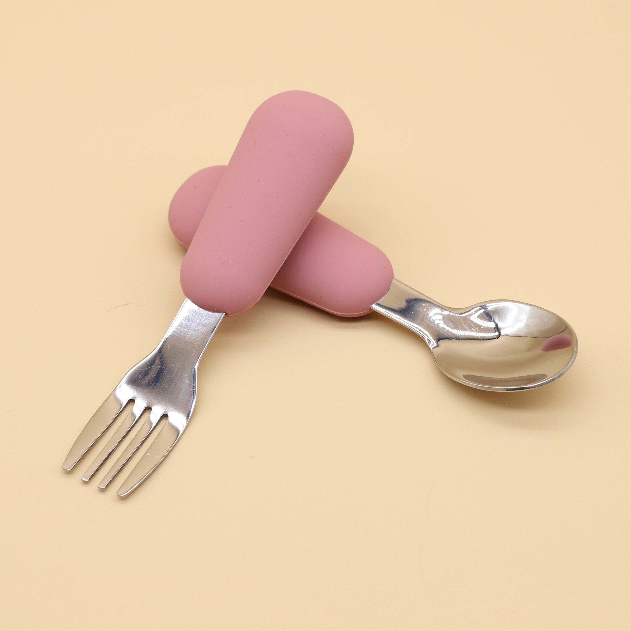 Silicone stainless steel spoon - Baby Food Utensils avis et prix