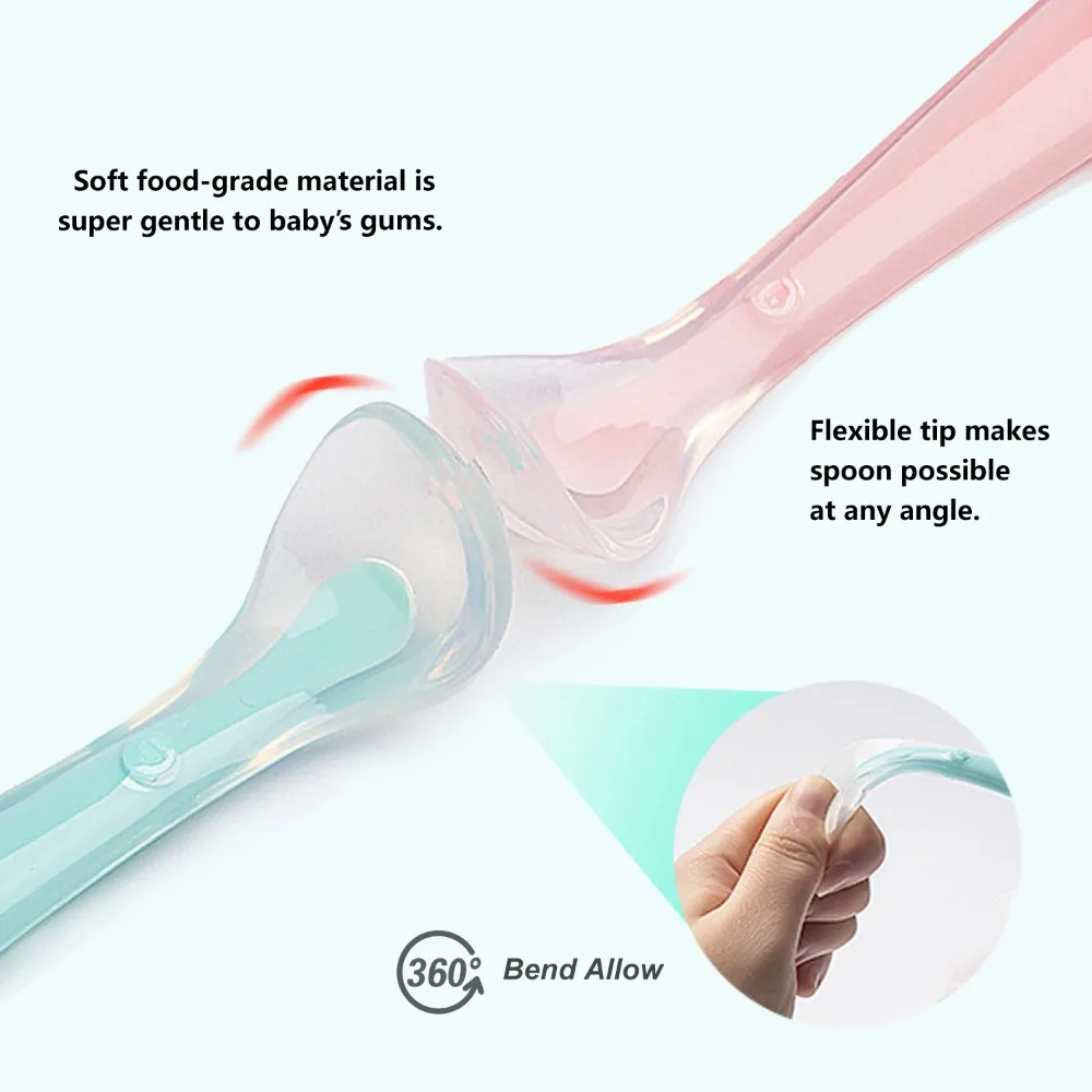 Baby Spoons Soft Silicone Todd - Baby Food Utensils avis et prix