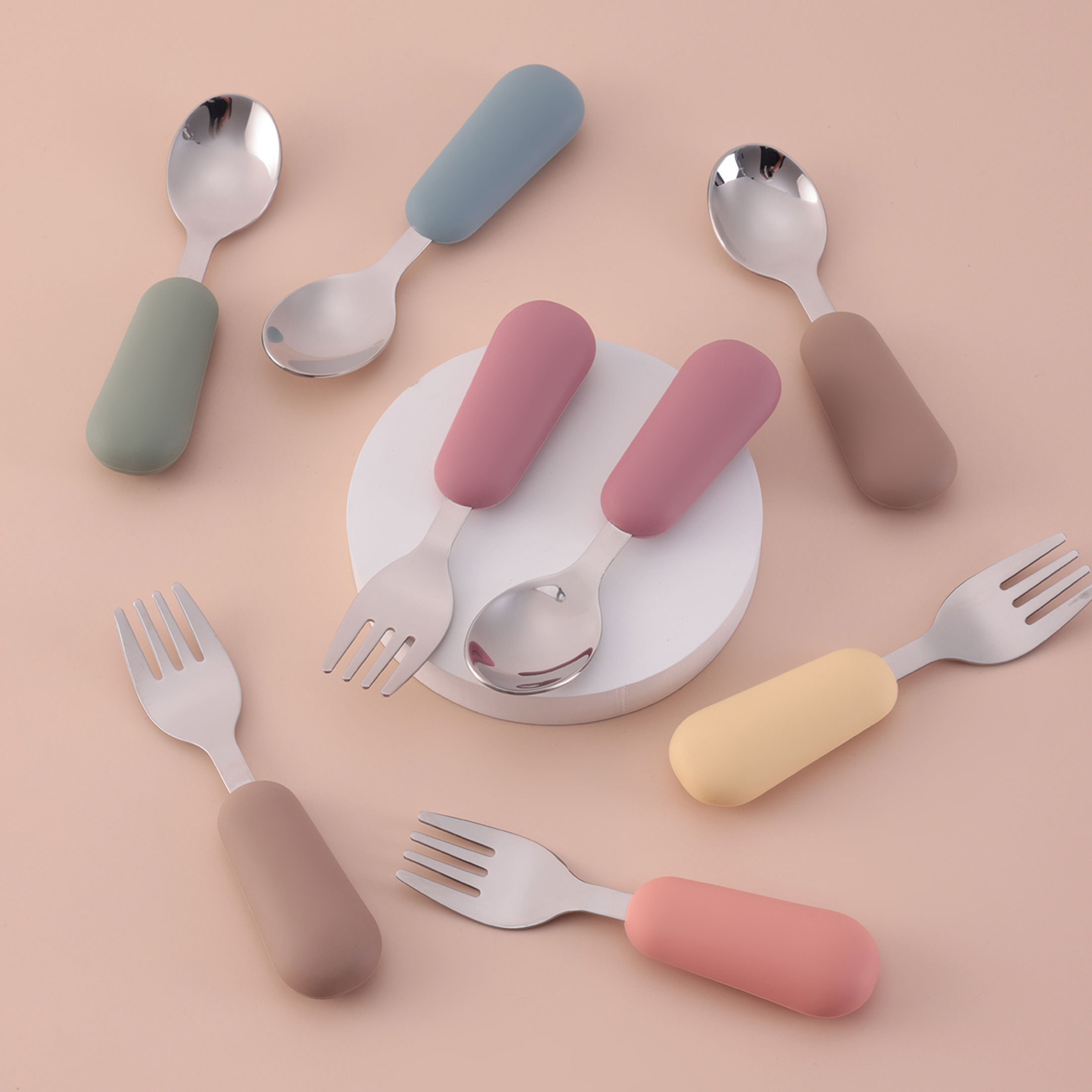 Color Kids 2PCS Stainless Stee - Baby Food Utensils avis et prix