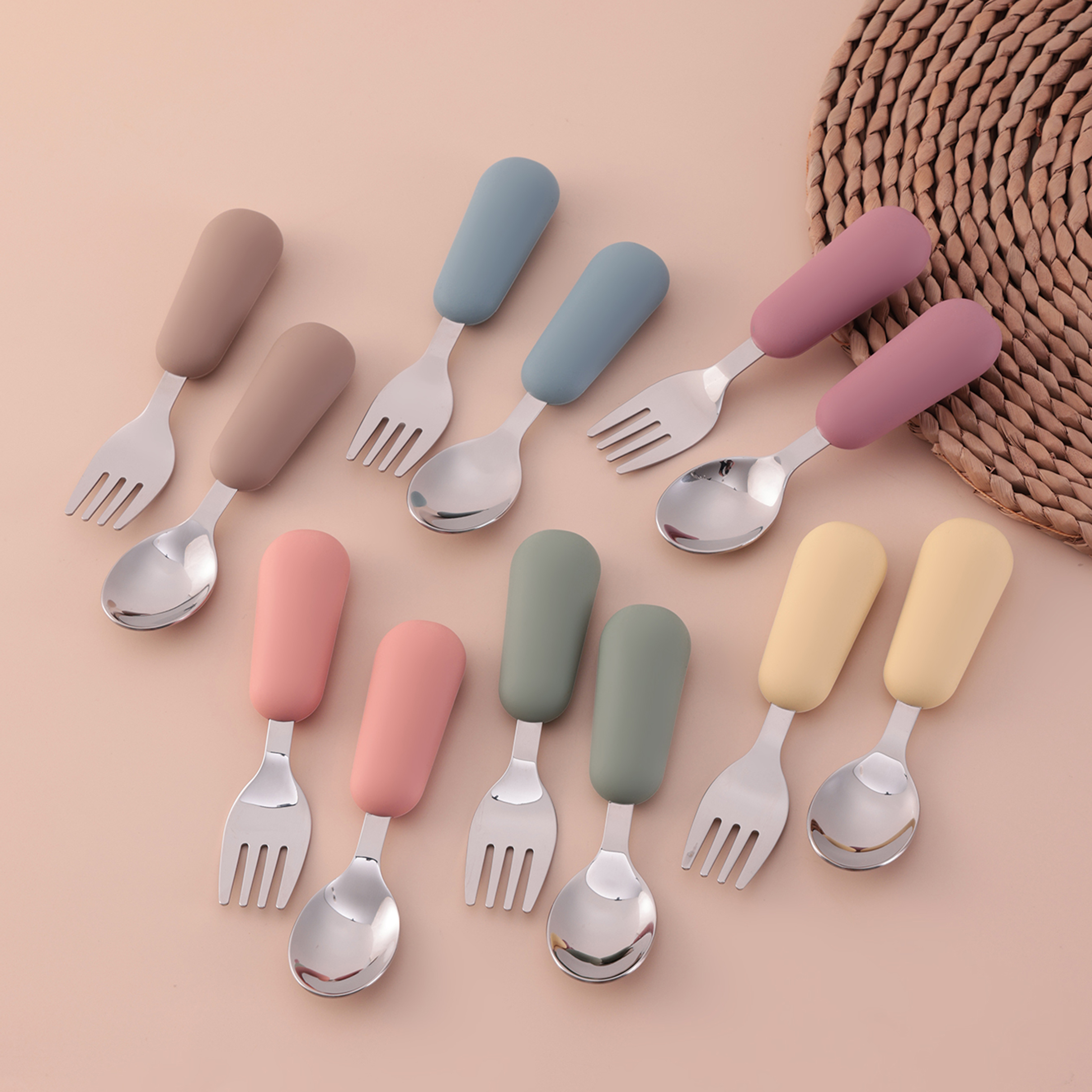 Color Kids 2PCS Stainless Stee - Baby Food Utensils avis et prix
