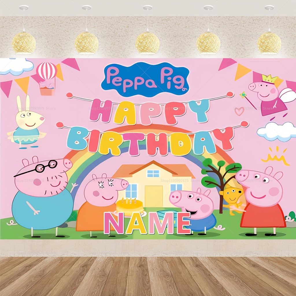 Custom Name Cartoon Peppa Pig  - Baby Food Recipes avis et prix