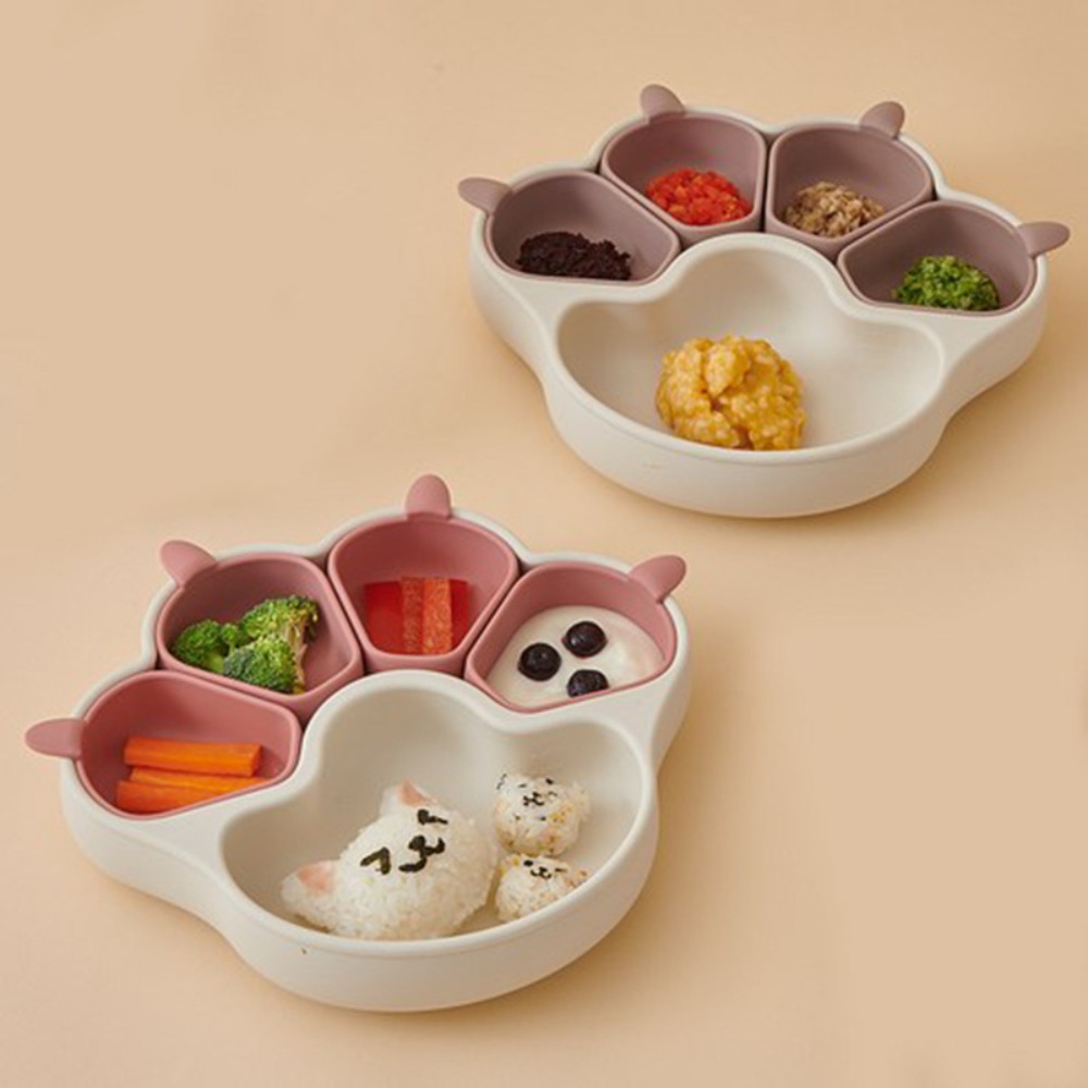 Baby Bear Paw Silicone Plate w - Baby Food Chart avis et prix