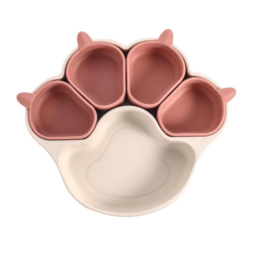 Baby Bear Paw Silicone Plate w - Baby Food Chart avis et prix