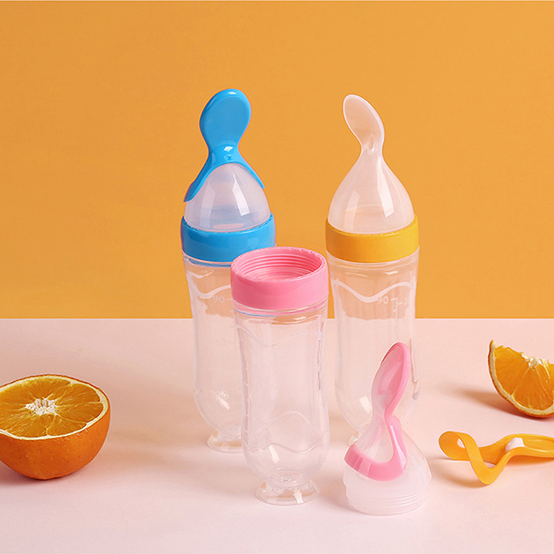 Squeezing Feeding Bottle Silic - Baby Food Utensils avis et prix