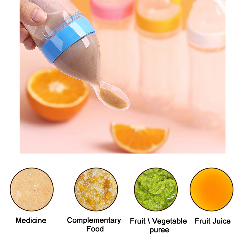 Squeezing Feeding Bottle Silic - Baby Food Utensils avis et prix