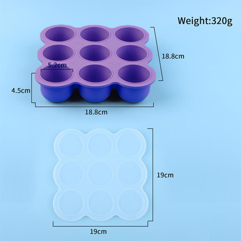 Baby Food Silicone Container 9 - Baby Food Tray avis et prix
