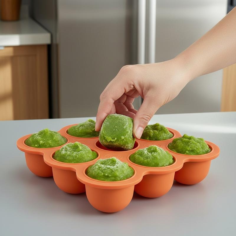 Baby Food Silicone Container 9 - Baby Food Tray avis et prix