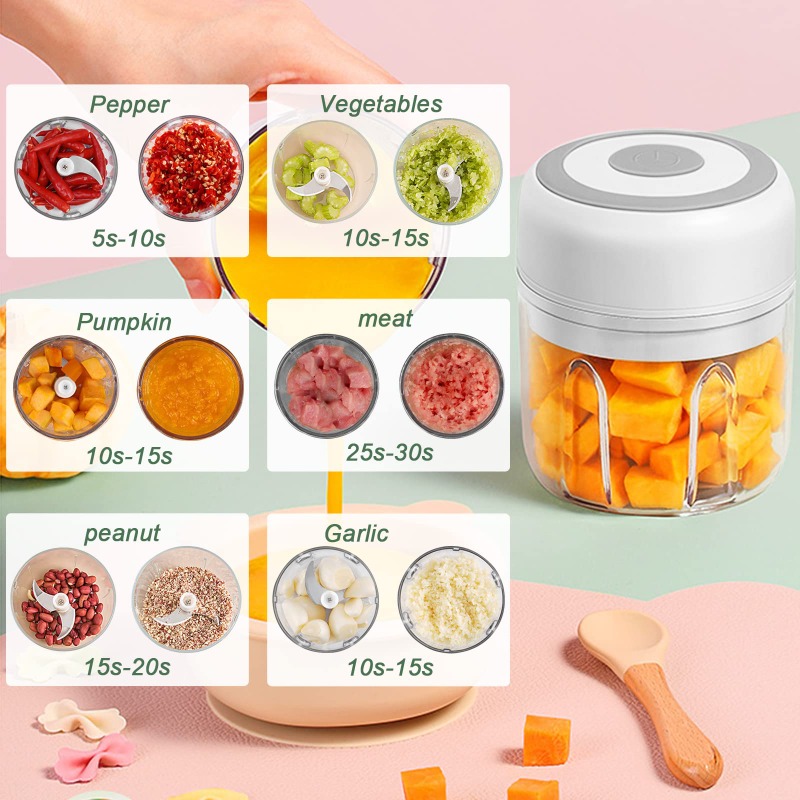 250ML Electric Garlic Grinder  - Baby Food Meat avis et prix