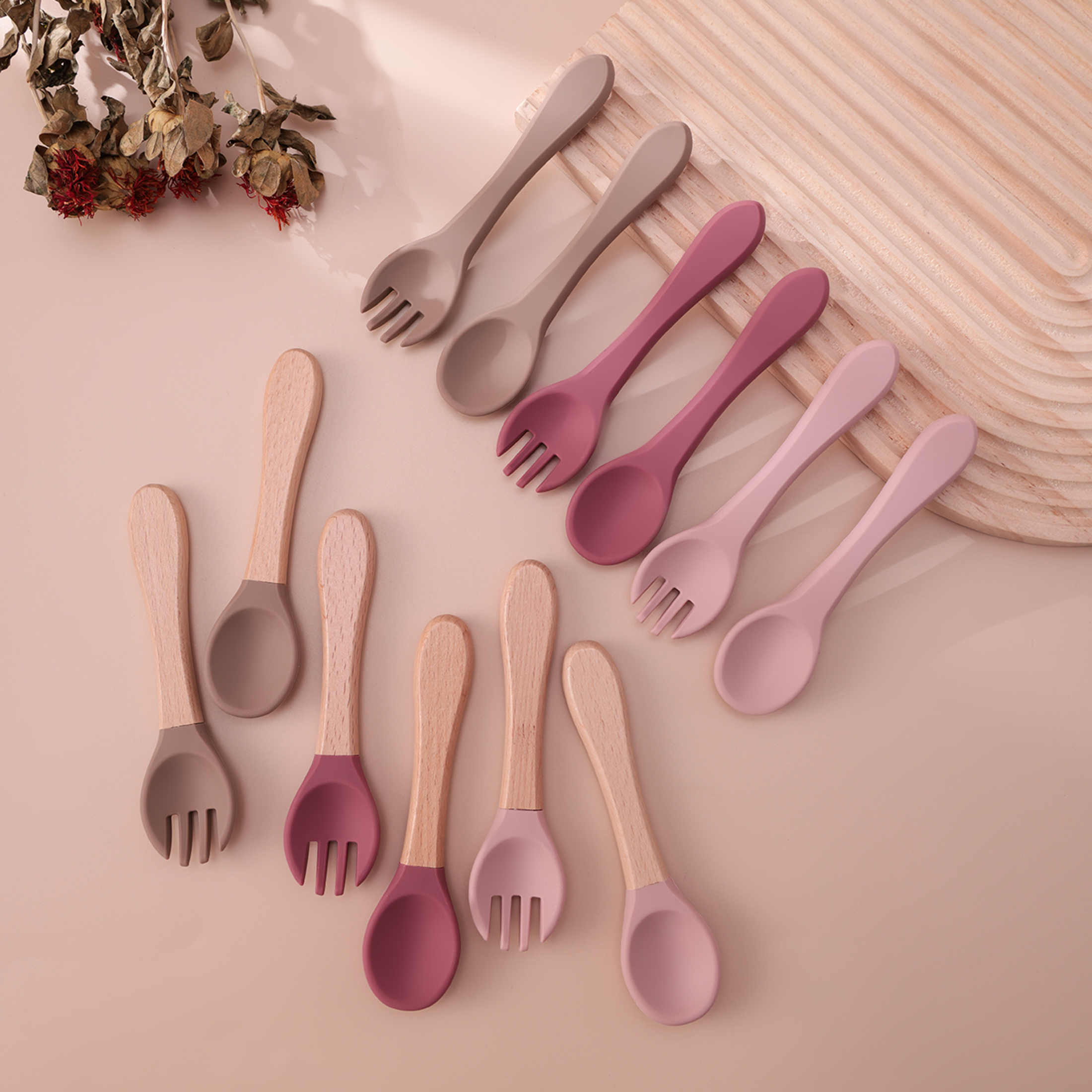 Color Kids 4PCS Silicone Baby  - Baby Food Utensils avis et prix