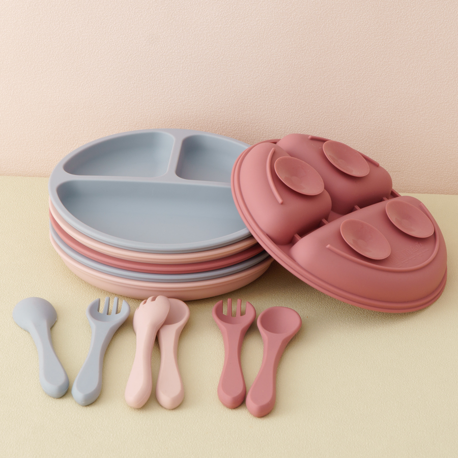 3PCS Children's Tableware Set  - Baby Food Chart avis et prix