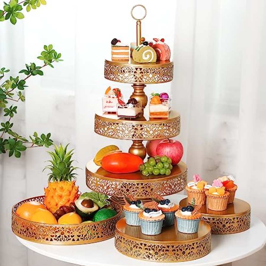2 Pcs Cupcake 3 Tiered Metal D - Baby Food Tray avis et prix