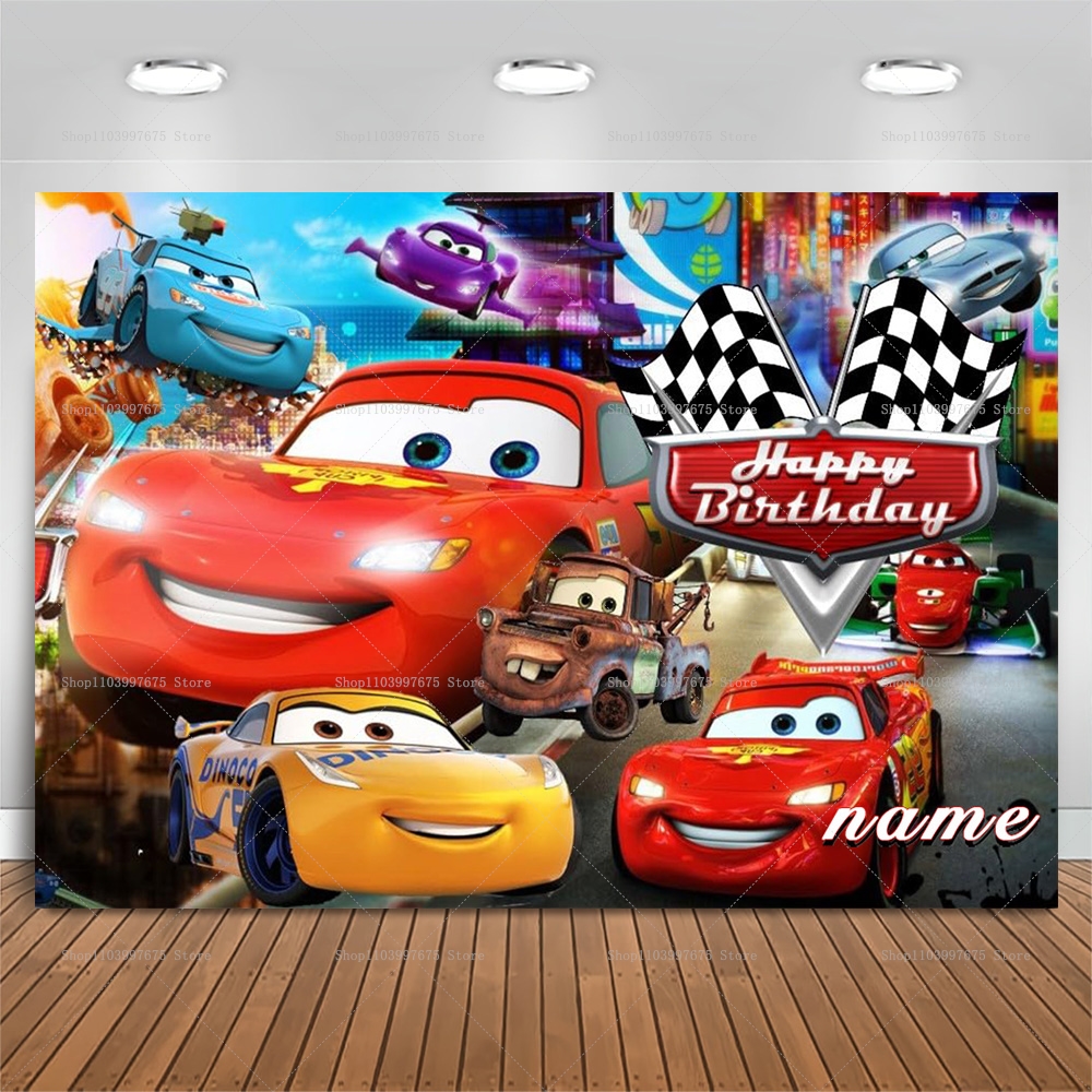 Lightning McQueen Backdrops Ch - Baby Food Recipes avis et prix