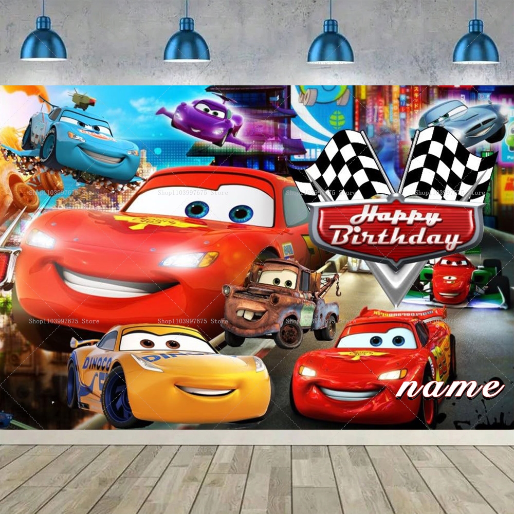 Lightning McQueen Backdrops Ch - Baby Food Recipes avis et prix