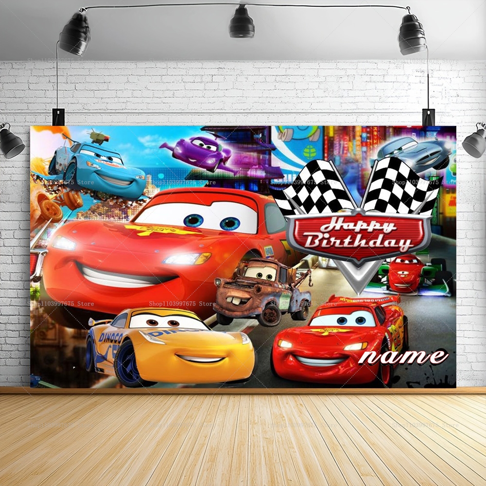 Lightning McQueen Backdrops Ch - Baby Food Recipes avis et prix