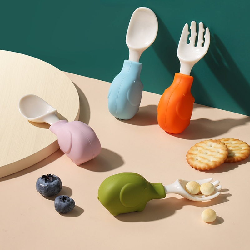 Elephant Baby Utensils Set Foo - Baby Food Utensils avis et prix