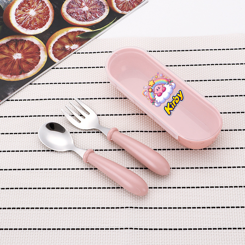 3pcs/set Kirbys Spoon Forks Bo - Baby Food Utensils avis et prix