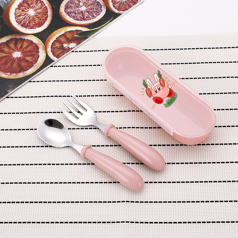 3pcs/set Kirbys Spoon Forks Bo - Baby Food Utensils avis et prix