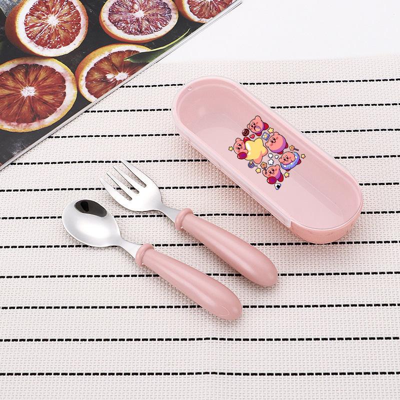 3pcs/set Kirbys Spoon Forks Bo - Baby Food Utensils avis et prix