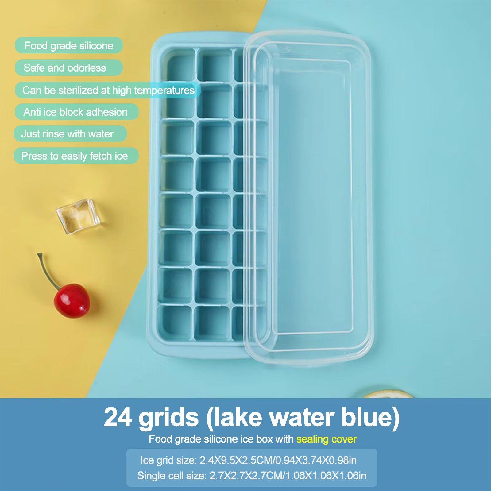 Silicone Ice Cubes Tray with L - Baby Food Tray avis et prix