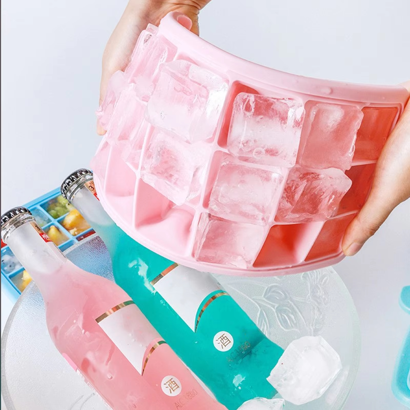 Silicone Ice Cubes Tray with L - Baby Food Tray avis et prix