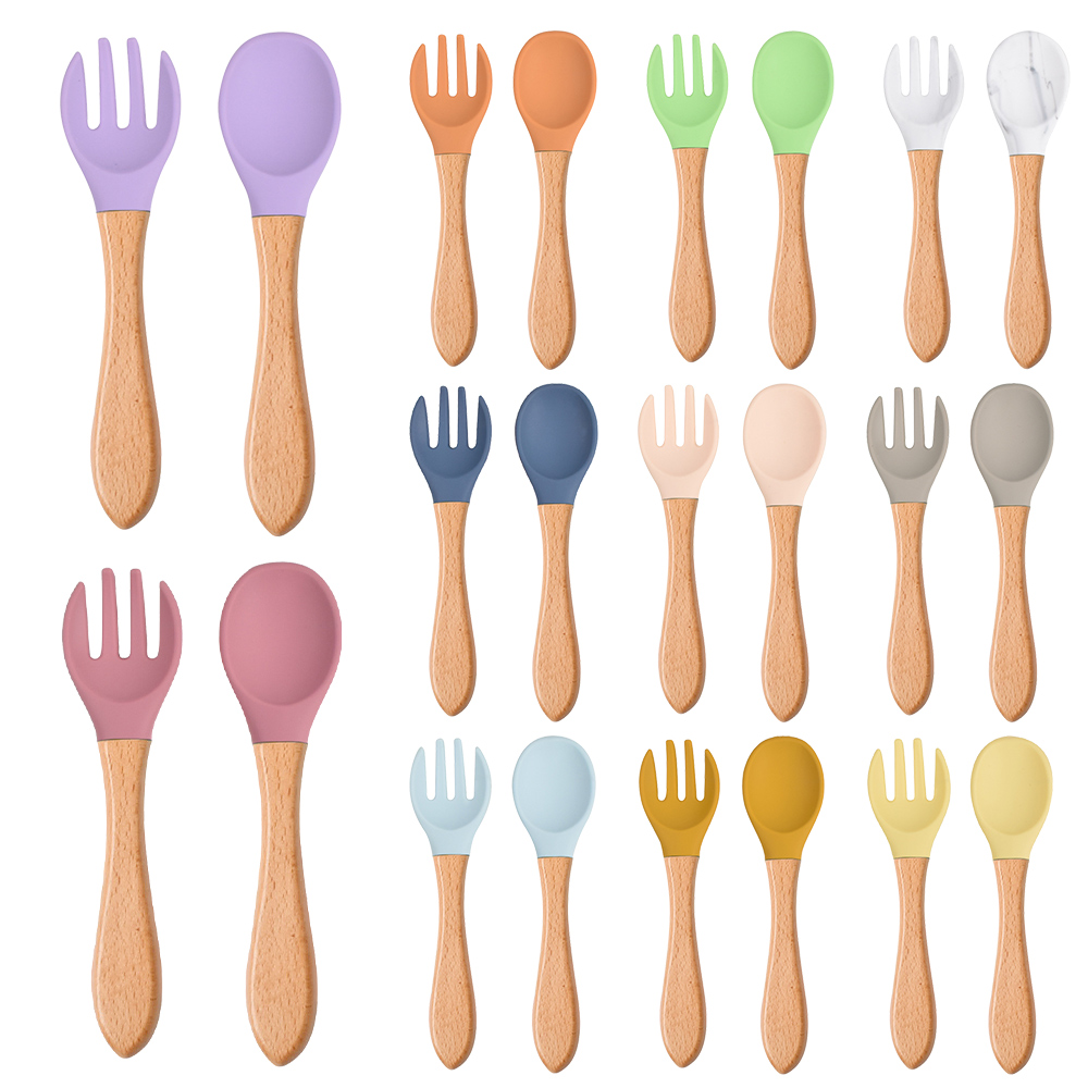 2Pcs/Set Baby Silicone Spoon F - Baby Food Utensils avis et prix