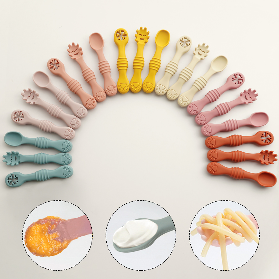 New Mother-kids 3PCS Baby Sili - Baby Food Utensils avis et prix