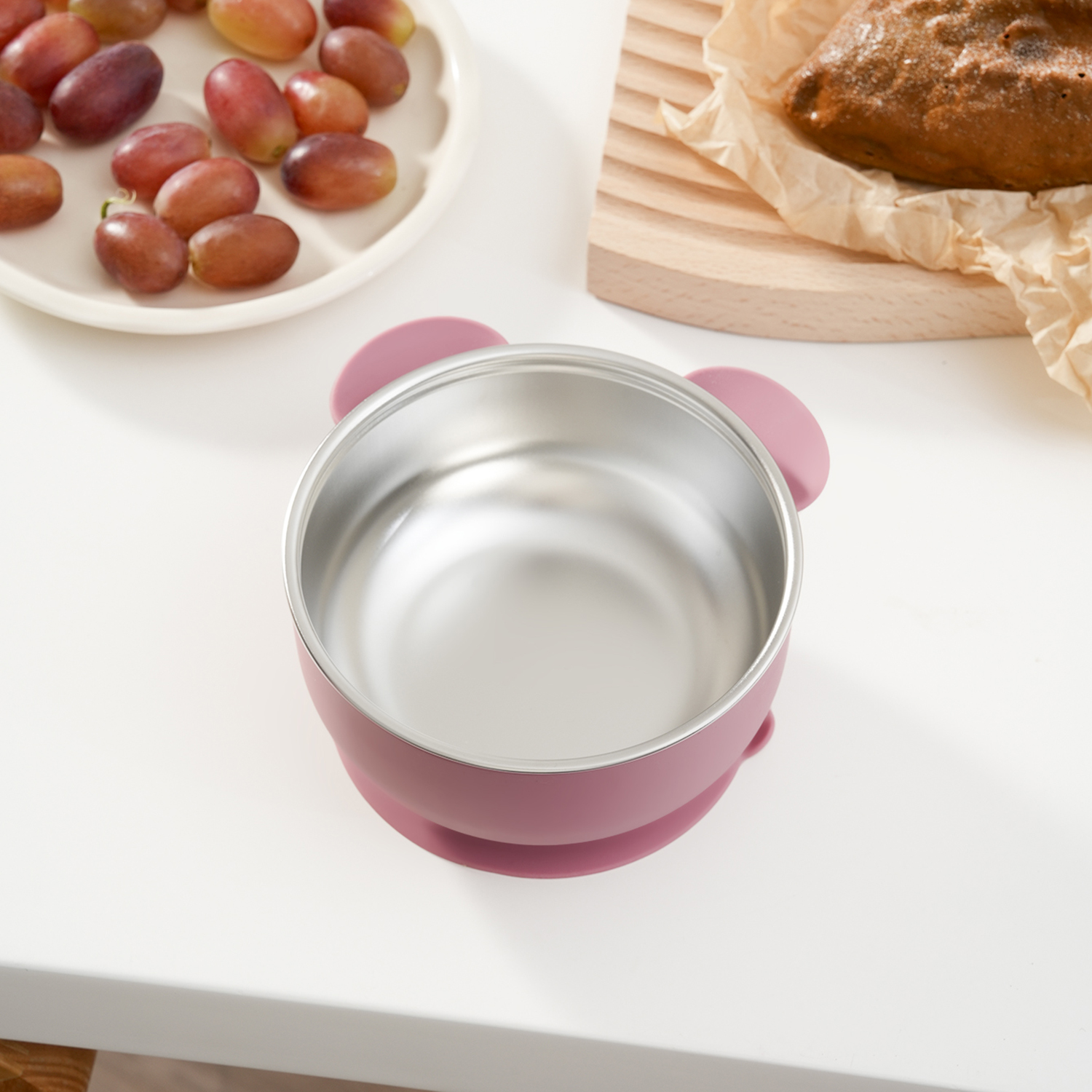 1PC Removable Silicone Stainle - Baby Food Tray avis et prix
