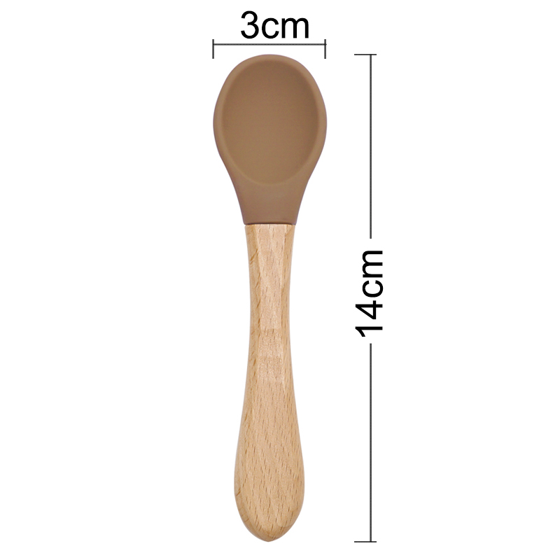 Feeding Wooden Handle Silicone - Baby Food Utensils avis et prix